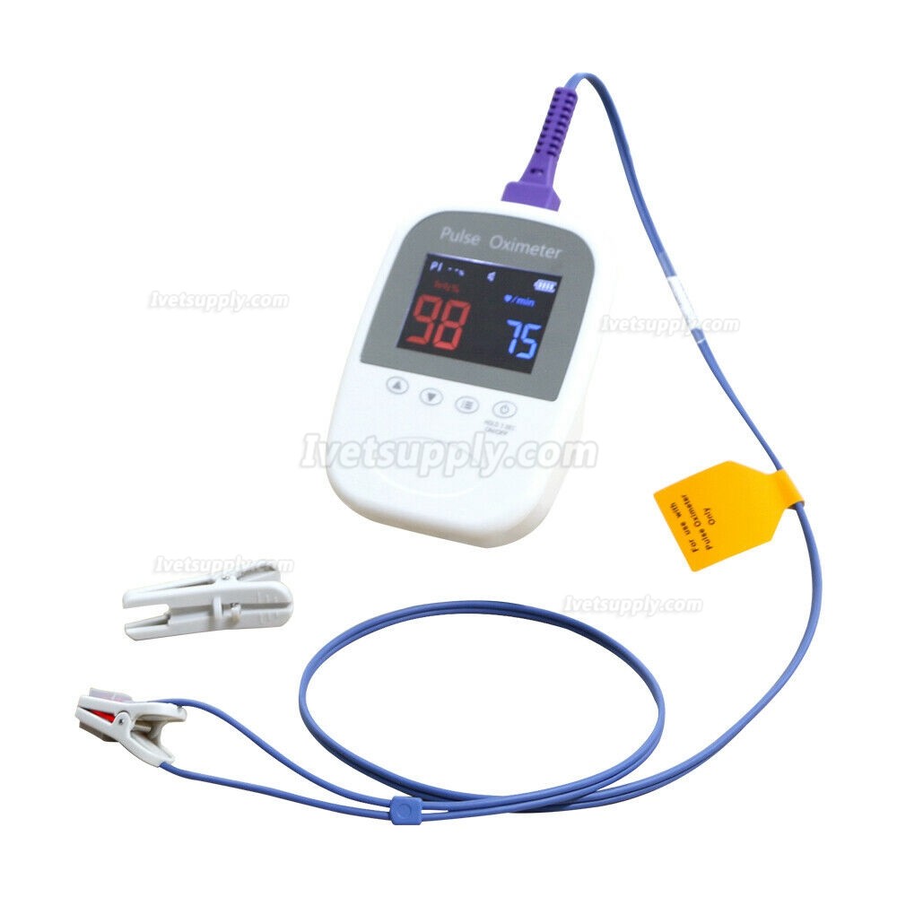 Veterinary Handheld Bluetooth Pet Animal SpO2 Pulse Oximeter Monitoring